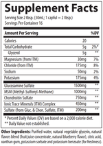 Liquid Glucosmine/Chondroitin/MSM - Trace Minerals