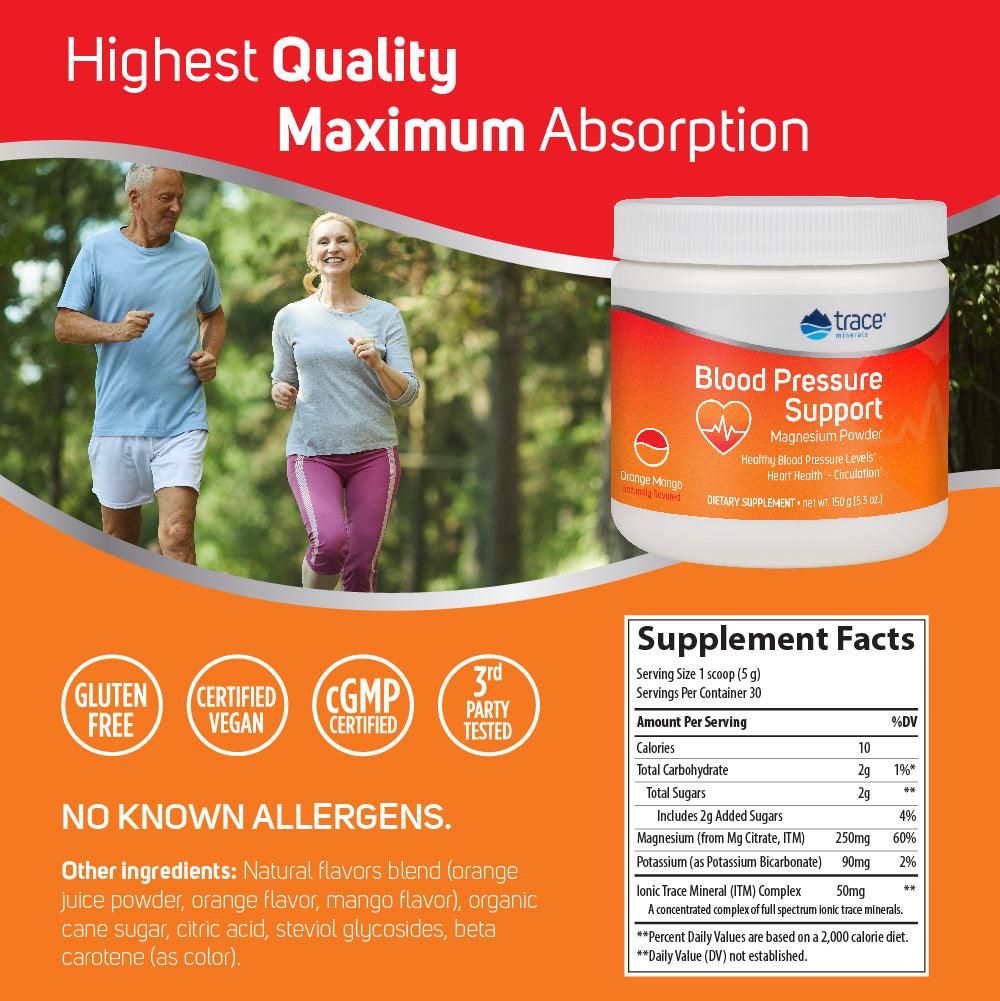 Blood Pressure Support Magnesium Powder - Trace Minerals